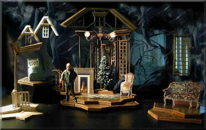 A Child's Christmas in Wales - Winter 2000 production for The National Theatre of the Deaf. The Set Design is by Richard Finkelstein. This adaptation of the work of Dylan Thomas, is by Burgess Clark, with direction by Peter Flynn 
