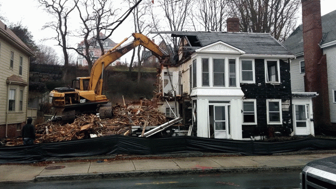 The demolition only took a few hours. Joshua Gerloff photo.
