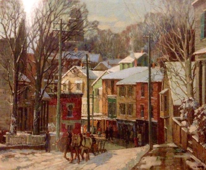 Winter in Gloucester Frederick Mulhhaupt (1871-1938)